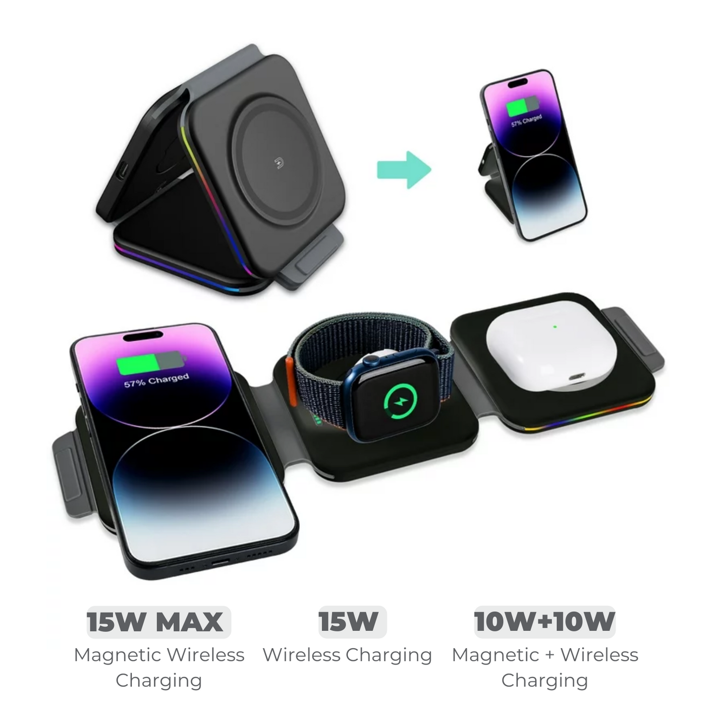 Apple MagSafe 3-in-1 Wireless Charger